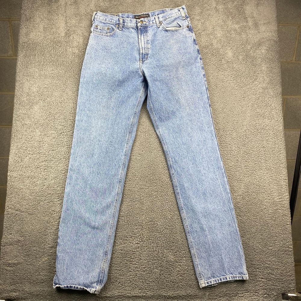 Men's Light Blue Straight Jeans